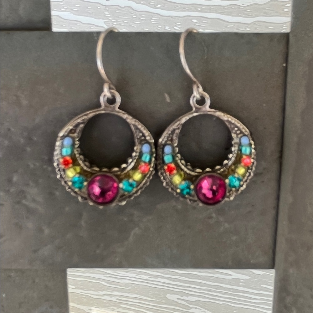 Firefly crystal earrings.